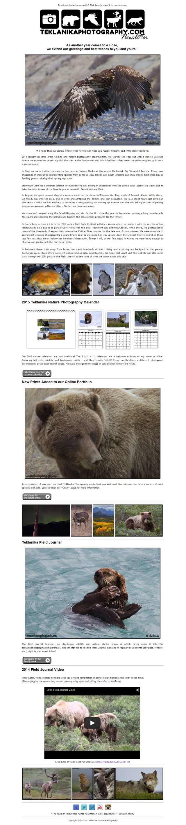 2014 Teklanika Newsletter